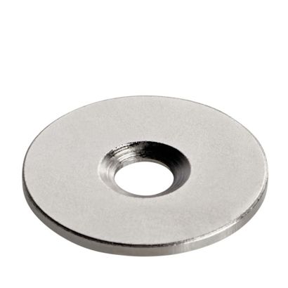 Pastille métallique avec perçage et abaissement 23 mm