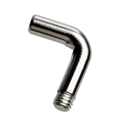 Crochet L avec filetage M4, 17 x 14 mm 