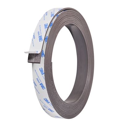 Bande magnétique adhésive, forte 25 mm | 5 m | 3 mm
