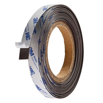 Bande magnétique néodyme, adhésive, extra forte 15 mm | 100 g/cm² | 10 m | 0,5 mm