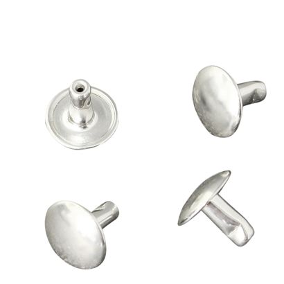 Rivets creux doubles, partie inférieure, fermée, type A, diamètre de la tête 9,1 mm 