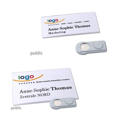 Porte-badges PUBLIC, magnétique 