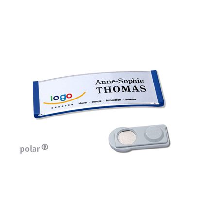 Porte-badges polar®, magnétique smag® aimant | null | 64 x 22 mm