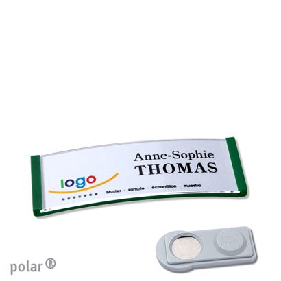 Porte-badges polar®, magnétique smag® aimant | null | 64 x 22 mm