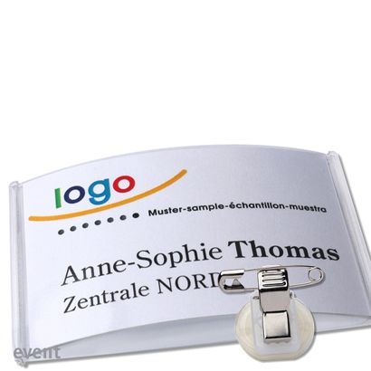 Porte-badges avec pince event 85 x 54 mm 