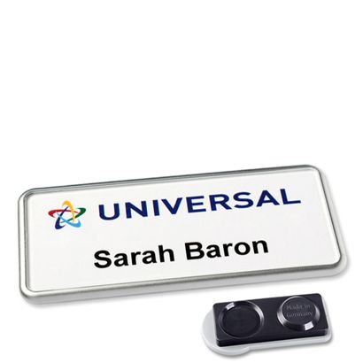 Badge nominatif Icon® avec aimant Aimant smag®, extra fort | null