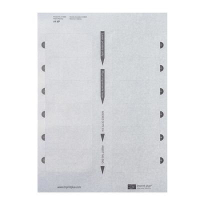 Planches d'impression, blanches Aluline-plus 38 , 76 x 38 mm