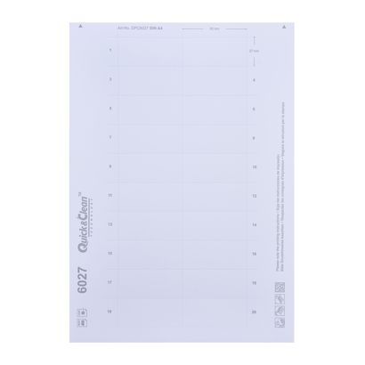 Planches d'impression, blanches Public 30 / Profil 30c, 60 x 27 mm