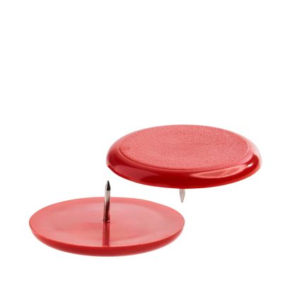 Punaises, ø = 30 mm rouge  | 100 unités emballées en vrac dans un sachet 