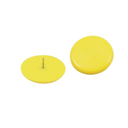 Punaises, ø = 30 mm jaune  | 100 unités emballées en vrac dans un sachet 