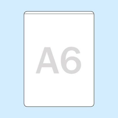 Pochettes rectangulaires, auto-adhésif, A6  | petit côté  | sans hauteur de remplissage  | PP 