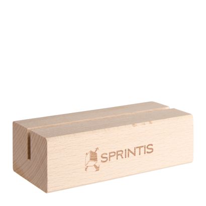 Porte-cartes MODUL avec gravure 100 mm | bois de hêtre  | double face sur le côté long 