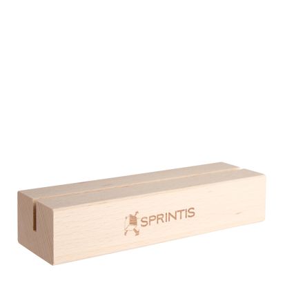 Porte-cartes MODUL avec gravure 148 mm | bois de hêtre  | double face, sur le côté long 