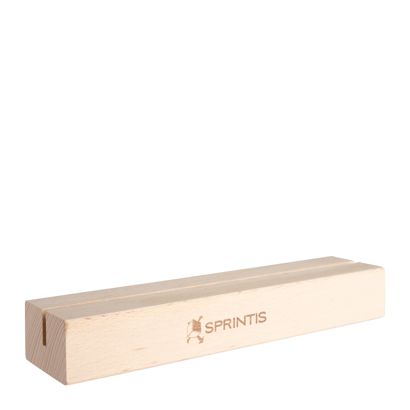 Porte-cartes MODUL avec gravure 210 mm | bois de hêtre  | double face, sur le côté long 