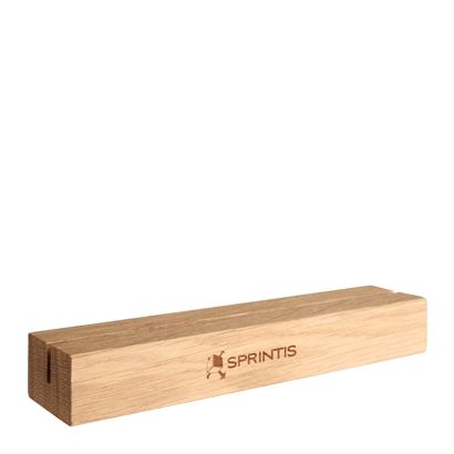 Porte-cartes MODUL avec gravure 210 mm | bois de chêne  | double face, sur le côté long 