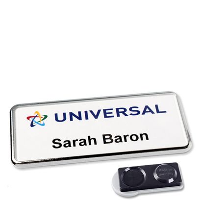 Badge nominatif Icon® « Quick Print » Aimant smag®, extra fort | null