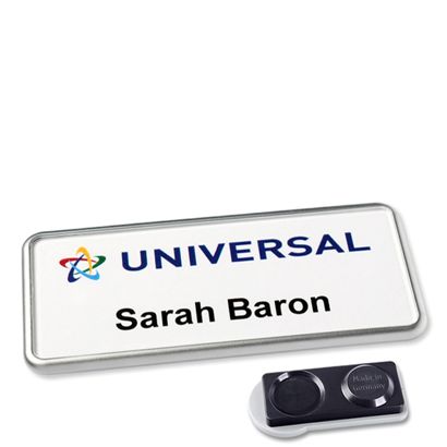 Badge nominatif Icon® « Quick Print » Aimant smag®, extra fort | null