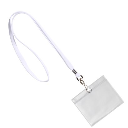 Porte-badge avec cordon format paysage | null | A7