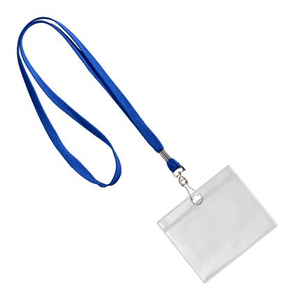 Porte-badge avec cordon format paysage | null | A7