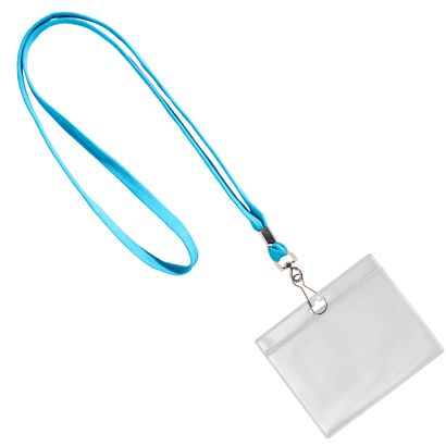 Porte-badge avec cordon format paysage | null | A7