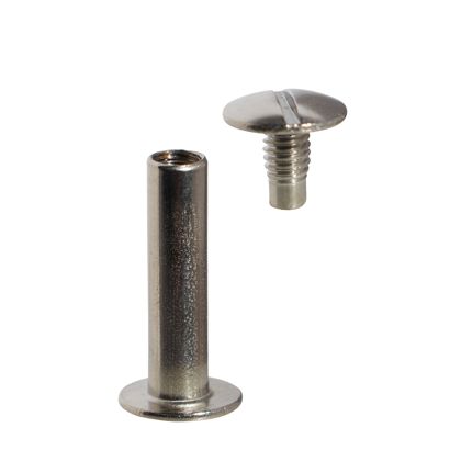 Vis de reliure, acier inoxydable 15 mm