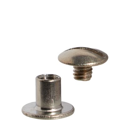 Vis de reliure, acier inoxydable 6 mm
