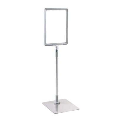 Cadre pour affiche avec pied et support (kit) A5 null | null | surface d'appui: gris