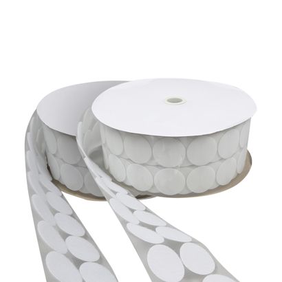 Pastilles auto-agrippantes en rouleau, 45 mm | null | Set - Crochet & Boucle