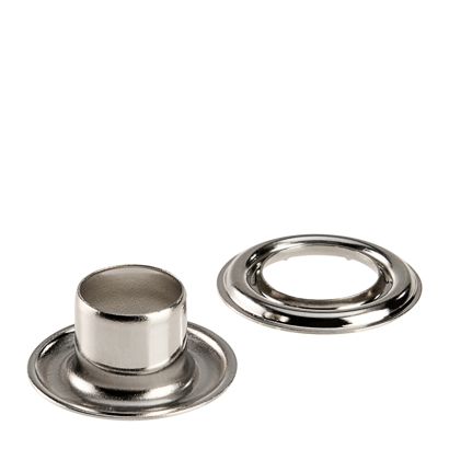 Œillets de bâche inoxydables, autocoupants, laiton null | Œillets ronds #2L (⌀ 9,2 mm) avec tige longue de 9 mm