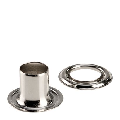 Œillets de bâche inoxydables, autocoupants, laiton null | Œillets ronds #2XL (⌀ 9,2 mm) avec tige extra longue de 11,5 mm
