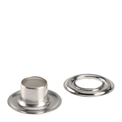 Œillets de bâche inoxydables, autocoupants, laiton null | Œillets ronds #3L (⌀ 11,3 mm) avec tige longue de 9 mm