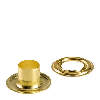 Œillets de bâche inoxydables, autocoupants, laiton null | Œillets ronds #3XL (⌀ 11,3 mm) avec tige extra longue de 11,5 mm