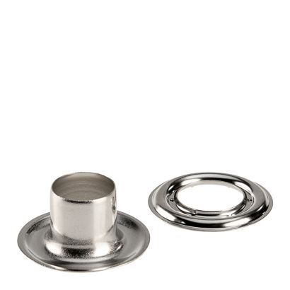 Œillets de bâche inoxydables, autocoupants, laiton null | Œillets ronds #3XL (⌀ 11,3 mm) avec tige extra longue de 11,5 mm