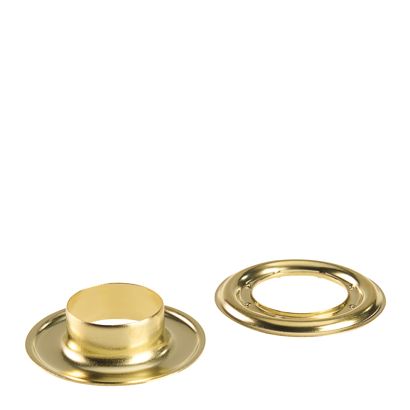Œillets de bâche inoxydables, autocoupants, laiton null | Œillets ronds #5 (⌀ 16,2 mm)