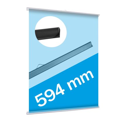 Profils porte-affiches plastique, à insérer 1 cintre | null | 594 mm