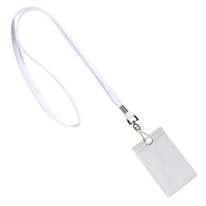 Porte-badge avec cordon portrait | null | 86 x 54 mm