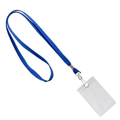 Porte-badge avec cordon portrait | null | 86 x 54 mm