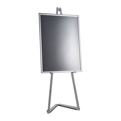 Chevalet mobile en aluminium avec cadre clic-clac null | A1 594 x 841 mm | 1.500 mm