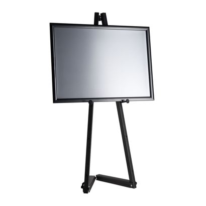 Chevalet mobile en aluminium avec cadre clic-clac null | A2 420 x 594 mm | 1.000 mm