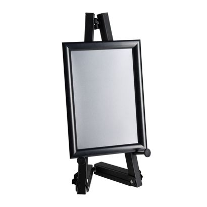 Chevalet mobile en aluminium avec cadre clic-clac null | A4 210 x 297 mm | 500 mm