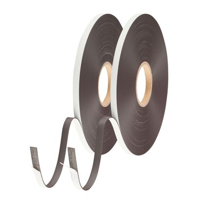 Bande magnétique avec contre-pièce, adhésive 12,7 mm | C+D (SET) - Colle standard