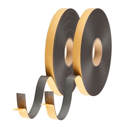 Bande magnétique avec contre-pièce, adhésive 25,4 mm | A+B (SET) - Colle standard