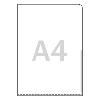 Chemises en coin pour format A4, transparent 