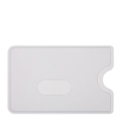 Pochette pour carte de crédit à perforation oblongue, transparent mat 