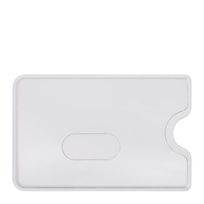 Pochette pour carte de crédit à perforation oblongue, transparent transparent 