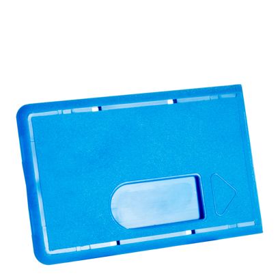 Étui carte bancaire plastique dur avec encoche pouce null