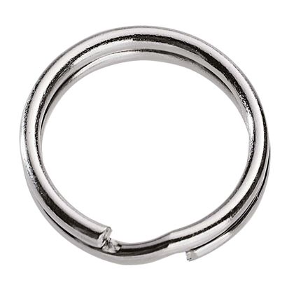Anneaux pour porte-clé, nickelée 16 mm