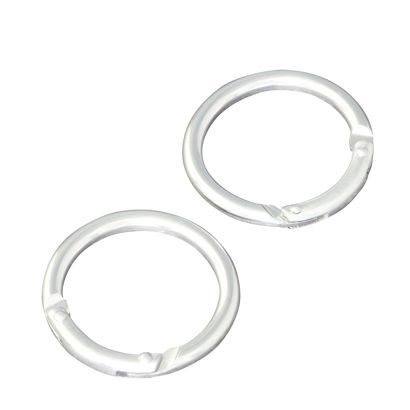 Mousquetons, rond, 38 mm, aluminium, argent null