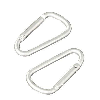 Mousquetons, aluminium null | 75 mm