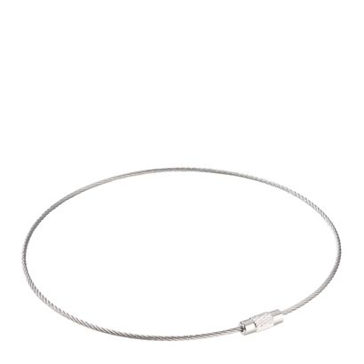 Porte-clés avec fermoir à vis, argent Lot de 10 (sachets à fermeture à pression) | 300 mm